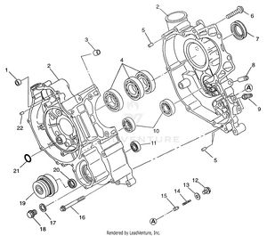 Crankcase Magnum 2x4 W97aa42a (4940704070c008) Schematic