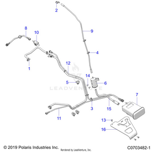 Body, Fuel Lines, Evap -  Z21r4e92ag/as/bg/bs (c0703482-1) Schematic