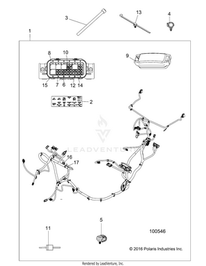 Electrical, Wire Harness - A17dae57am (100546) Schematic