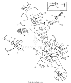 Handlebar And Headlight Pod  Sportsman 500 W97ch50a (4939993999b011) Schematic