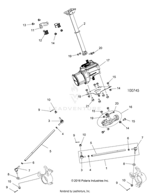 Steering, Steering Post Asm. - A17sxe85ab/am/as/a9 (100745) Schematic