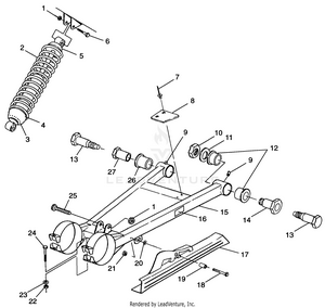 Swing Arm/shock Mounting - A99ba38ca (4949534953b010) Schematic