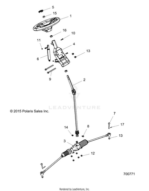 Steering, Steering Asm., Non-eps - R16rva57a1/b1 (700771) Schematic