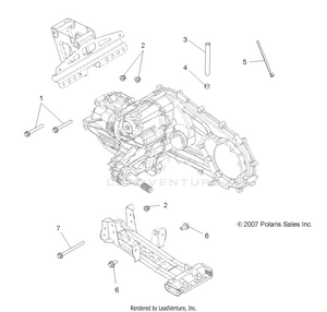 Drive Train, Main Gearcase Mounting - A09lh27ax/az (49atvgearcasemtg08sp300) Schematic