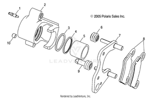 Front Brake Caliper - R05rb50aa/rd50aa/ab/ac/ad/rf50aa/ab (4999202259920225c05) Schematic