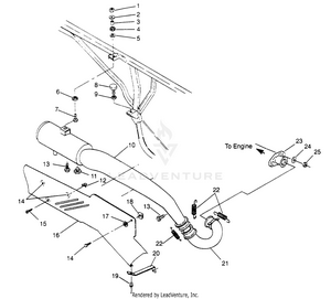 Exhaust System 6x6 300 W948730 (4926792679a010) Schematic