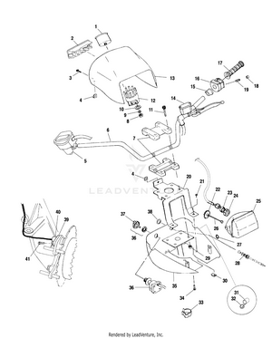 Handlebar And Headlight Pod - A01ch50aa (4964466446b013) Schematic