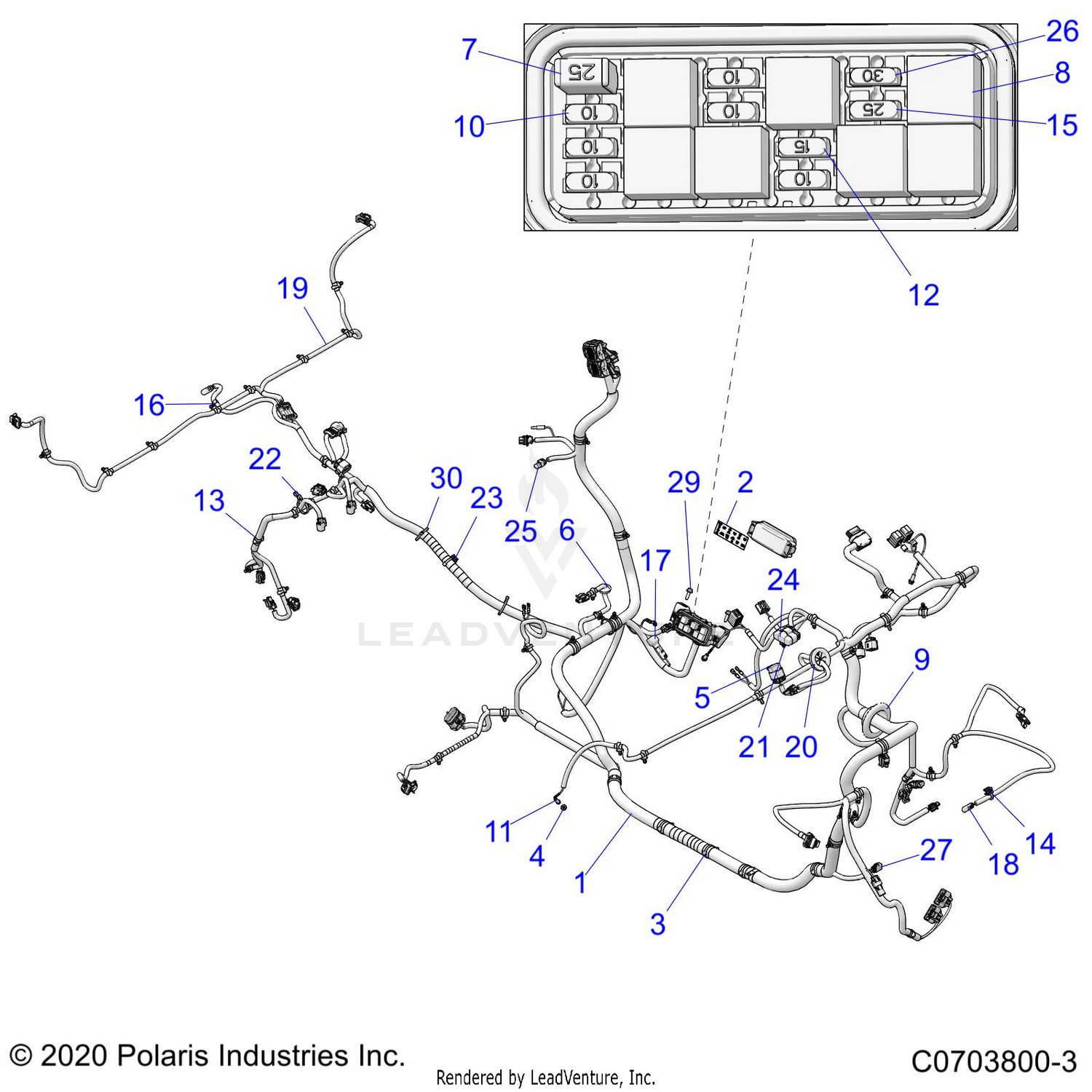 ELECTRICAL, WIRE HARNESS - G22GXJ99AC/AJ/BC/BJ (C0703800-3)