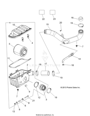 Engine, Air Intake System - R14wh57aa/ac/ar/6eat (49rgrairbox14570) Schematic