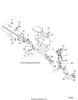 Engine, Exhaust - R16raa76aa/aj (700555) Schematic