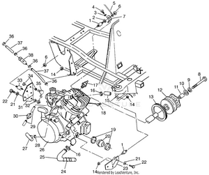 Engine Mounting Scrambler W957840 (4927252725a009) Schematic
