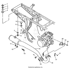 Exhaust System Xplorer 400l W97cc38c (4939753975a012) Schematic