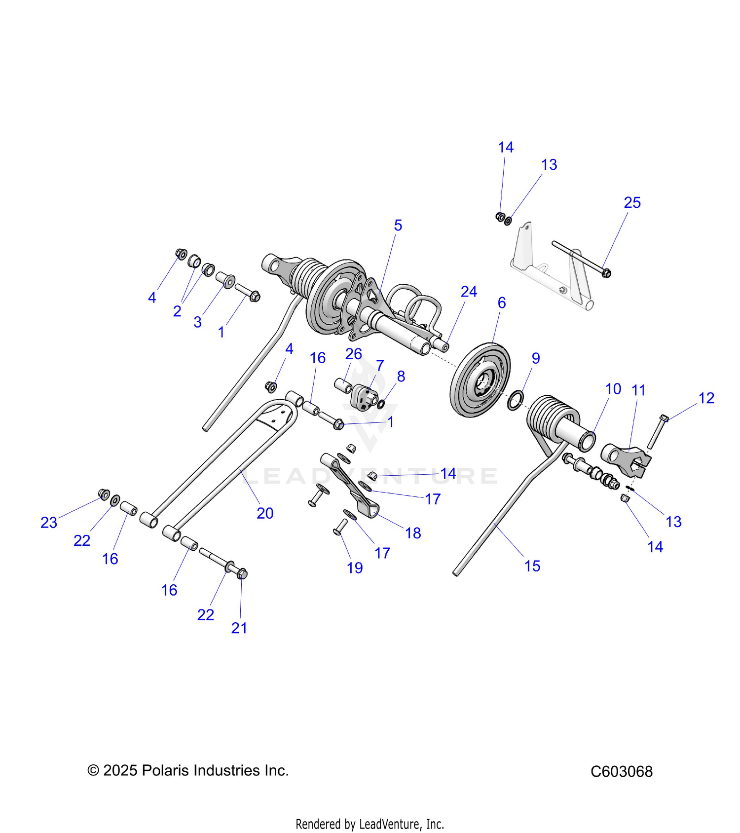 SUSPENSION, TORQUE ARM, REAR - S26TFN6RSP/RSL (C603068)