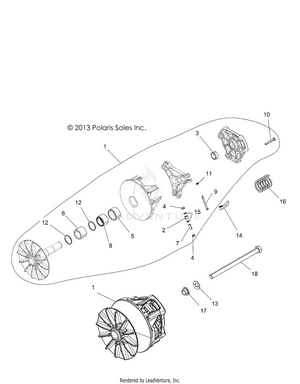 Drive Train, Clutch, Primary - R15rte87fa (49rgrclutchdrv14900xp) Schematic