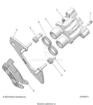 Brakes, Front Caliper - Z25nmf99a4/a5/b4/b5 (c703376-1) Schematic