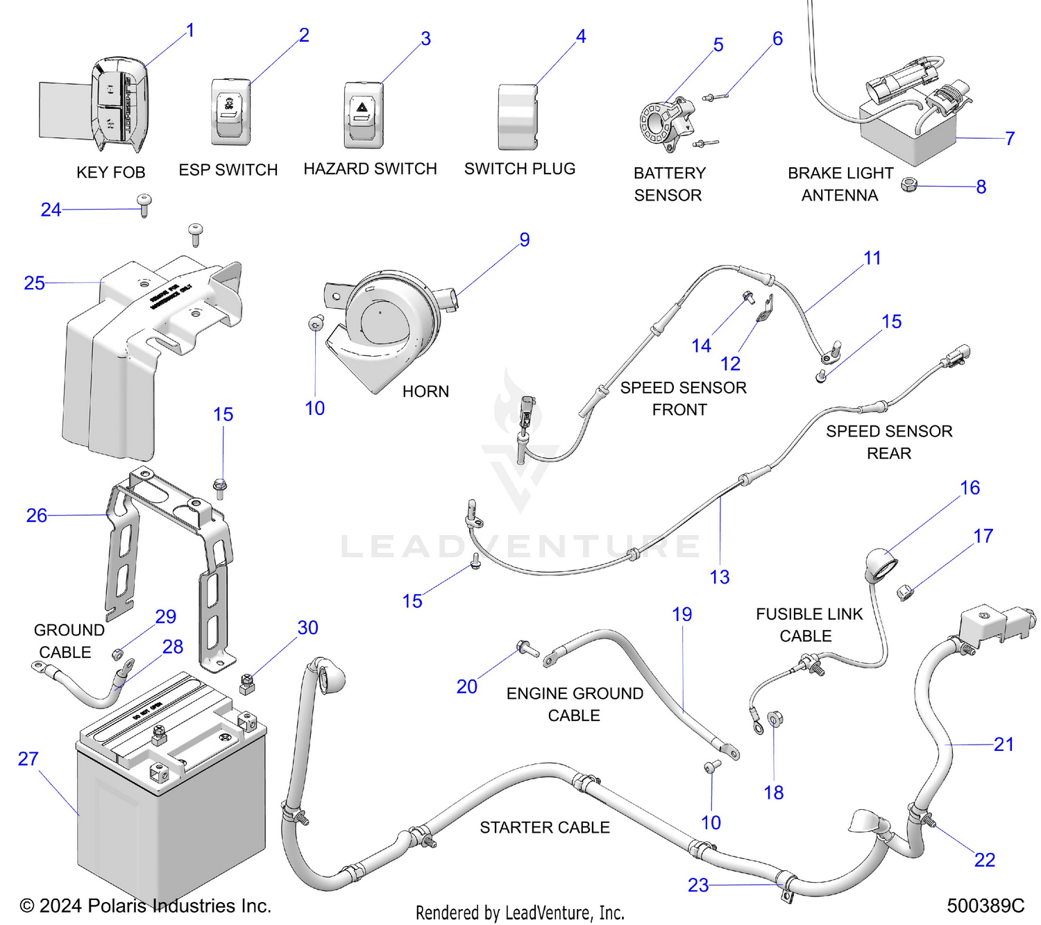 ELECTRICAL, COMPONENTS 2 - T26AARGB/HB (500389C)