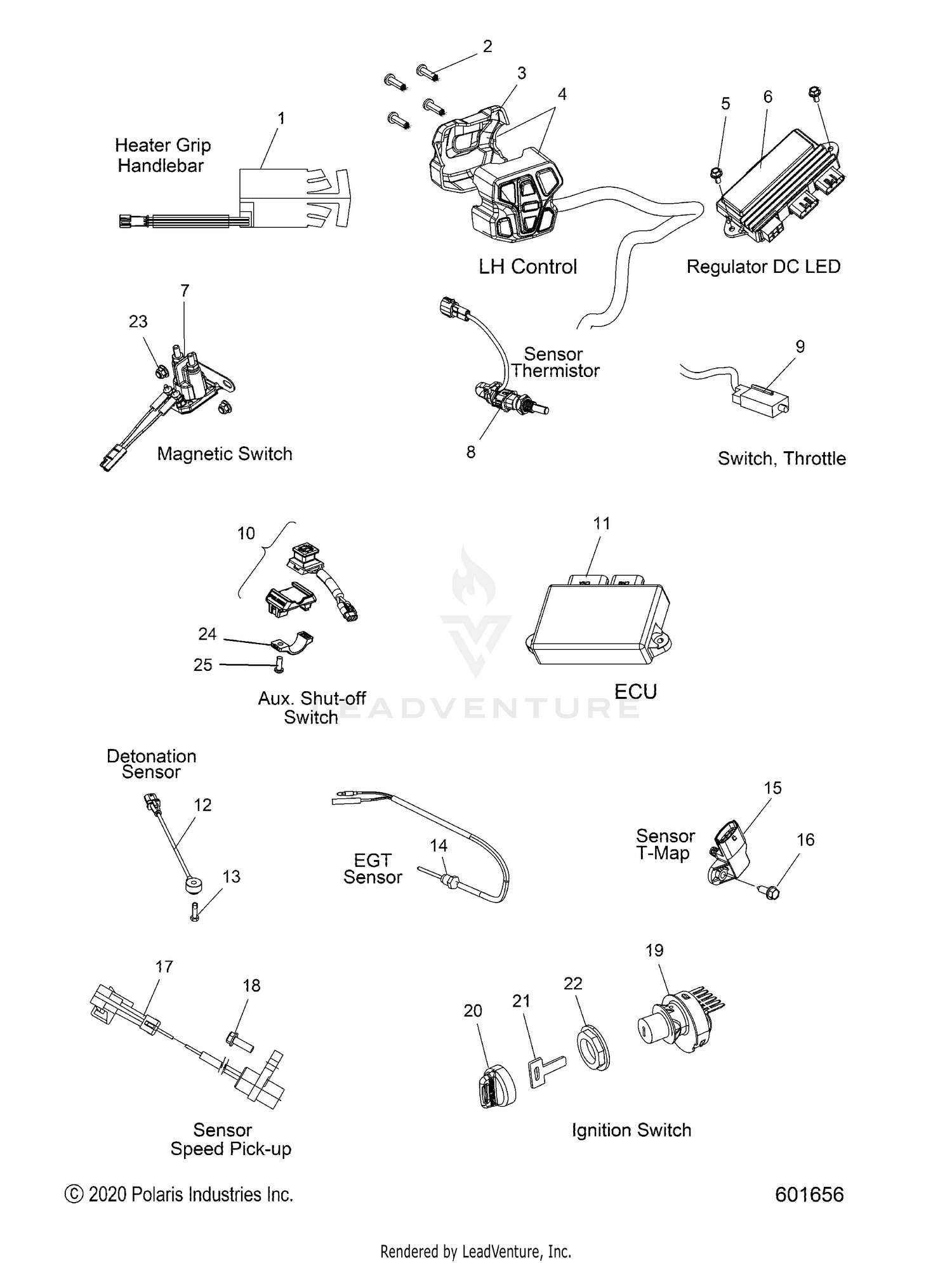 ELECTRICAL, SWITCHES, SENSORS and COMPONENTS - S22TLP8RS ALL OPTIONS (601656)