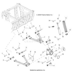 Suspension, A-arms, Mid Drive And Rear Drive - R16raa76aa/aj (49rgraarm106x6) Schematic
