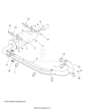 Engine, Exhaust System - R15rma57fa (49rgrexhaust15570) Schematic