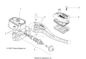 Brakes, Right Hand Master Cylinder - A09cl76aa (49atvmcrh086x6) Schematic