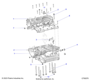 Engine, Crankcase - Z25x4e92ap/b4 (c750270) Schematic