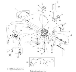 Engine, Carburetor - A10gj52aa (49atvcarb08out450s) Schematic
