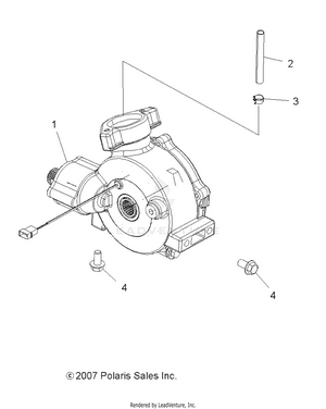 Drive Train, Front Gearcase Mounting - A09lh46aq/ax/az (49atvgearcasemtg08sp3) Schematic