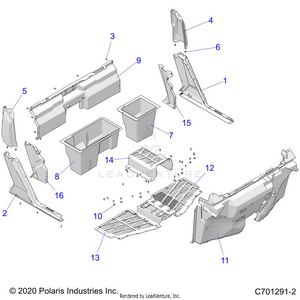 Body, Front Floor And Rockers - R24t6a99a1/b1 T6ead/bd/am/bm/a9/b9 (c701291-2) Schematic