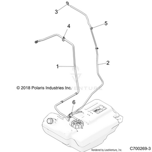 Fuel System, Lines, Std. - Z22nar99af (c700269-3) Schematic
