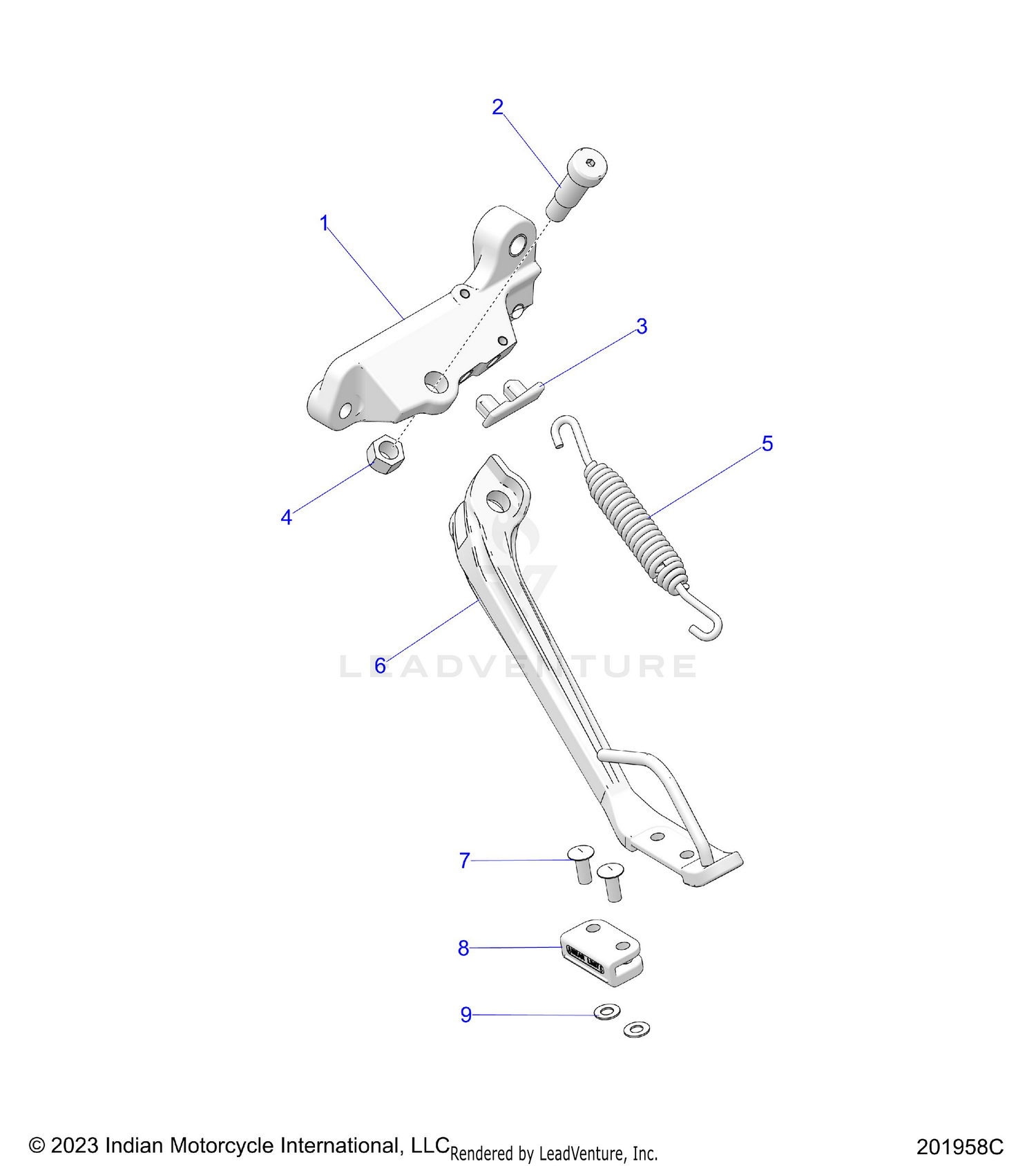 CHASSIS, SIDE STAND - N26SBD77/SBF77 (201958C)