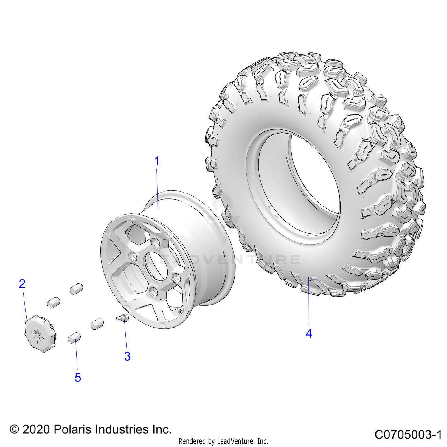 WHEELS, FRONT - G22GAE99A4 (C0705003-1)