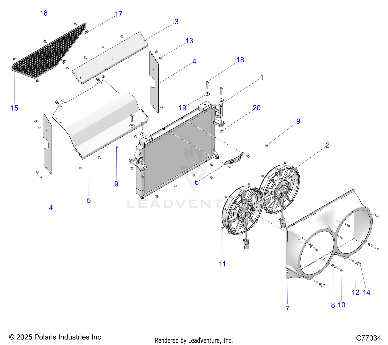 ENGINE, COOLING, RADIATOR - Z26RRL2KAL (C77034)