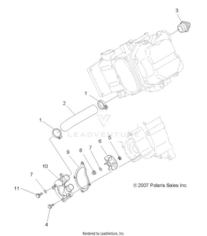 Engine, Water Pump - A08dn50af/as/aw/az (49atvwaterpump08sp500) Schematic