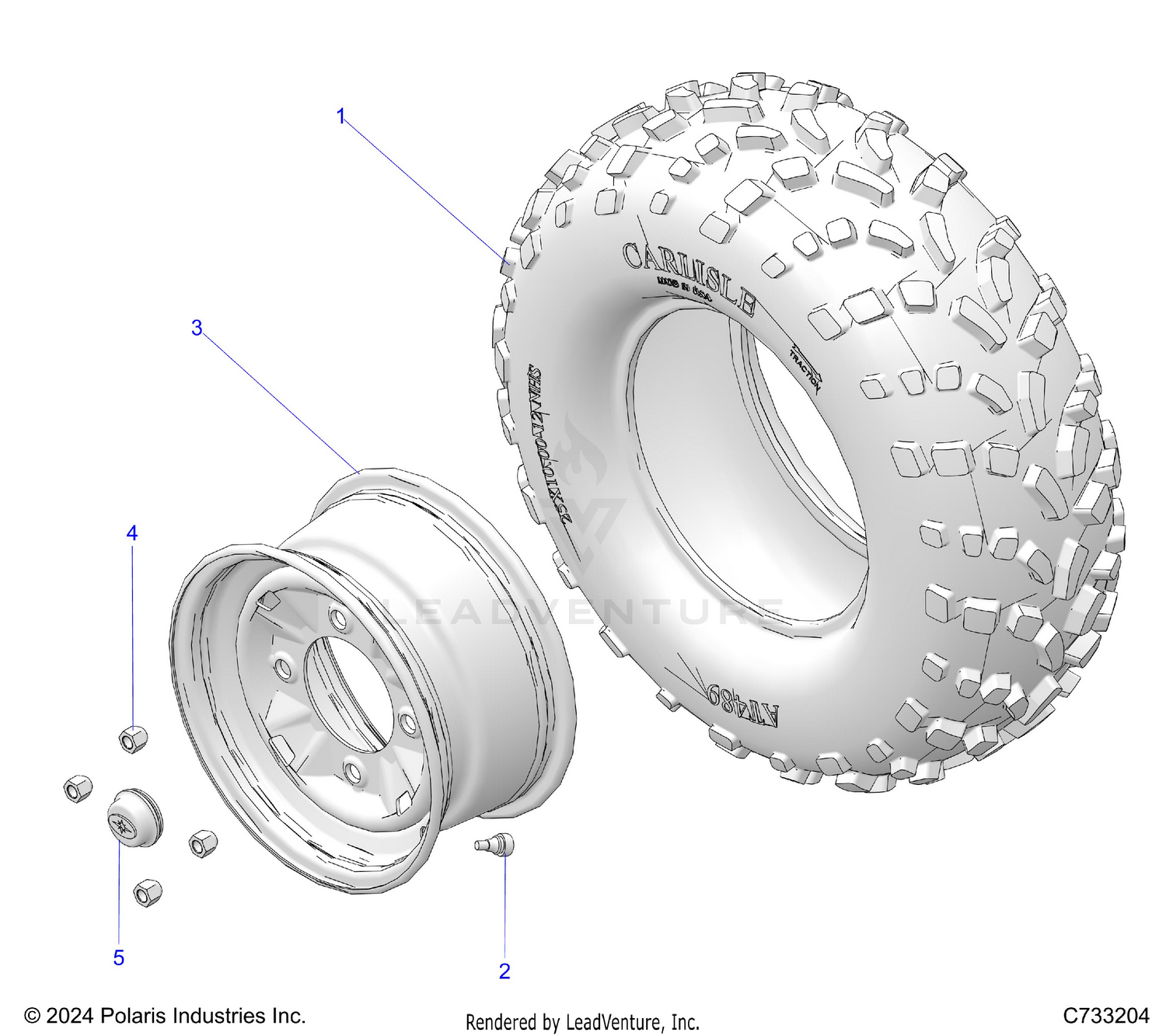 WHEELS, FRONT - R26TAA99A1/B1 (C733204)