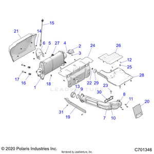 Engine, Exhaust System - Z22nar99af/bf (c701346) Schematic