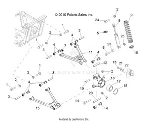 Suspension, Rear - R12wh50ag/ah/ak/ar (49rgrsusprr11500crew) Schematic