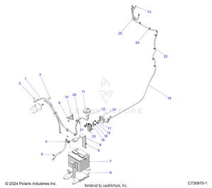 Electrical, Battery/cables - R25xaw1rb9/bd/bm (c730970-1) Schematic