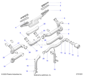 Body, Hvac Ducting - R25xaw1rb9/bd/bm (c731051) Schematic