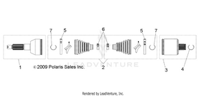 Drive Train, Rear Half Shaft - R09wh68ac/ag/ah/al/ar/az (49rgrshaftdriverr10crew) Schematic