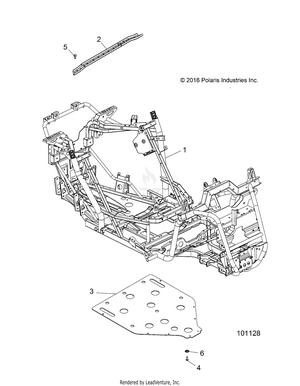 Chassis, Main Frame And Skid Plate - A17dae57am (101128) Schematic
