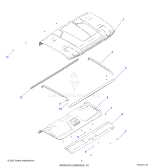 Body, Roof - R25rry99as/bs/al/bl/ap/bp/a9/b9/af/bf/ak/bk (c701211-01) Schematic