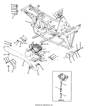 Engine And Muffler Mounting 250 2x4 - Update (4919781978005a) Schematic