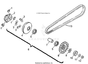Drive Train, Primary Clutch - A09fa09aa/ab (49atvprimary07otlw90) Schematic