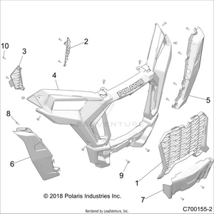 Body, Front Bumper - Z20pal92ag/ap/bg/bp/lg (c700155-2) Schematic
