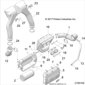 Engine, Air Intake System - Z19vge99ak/aw/bk/bw (c700105) Schematic