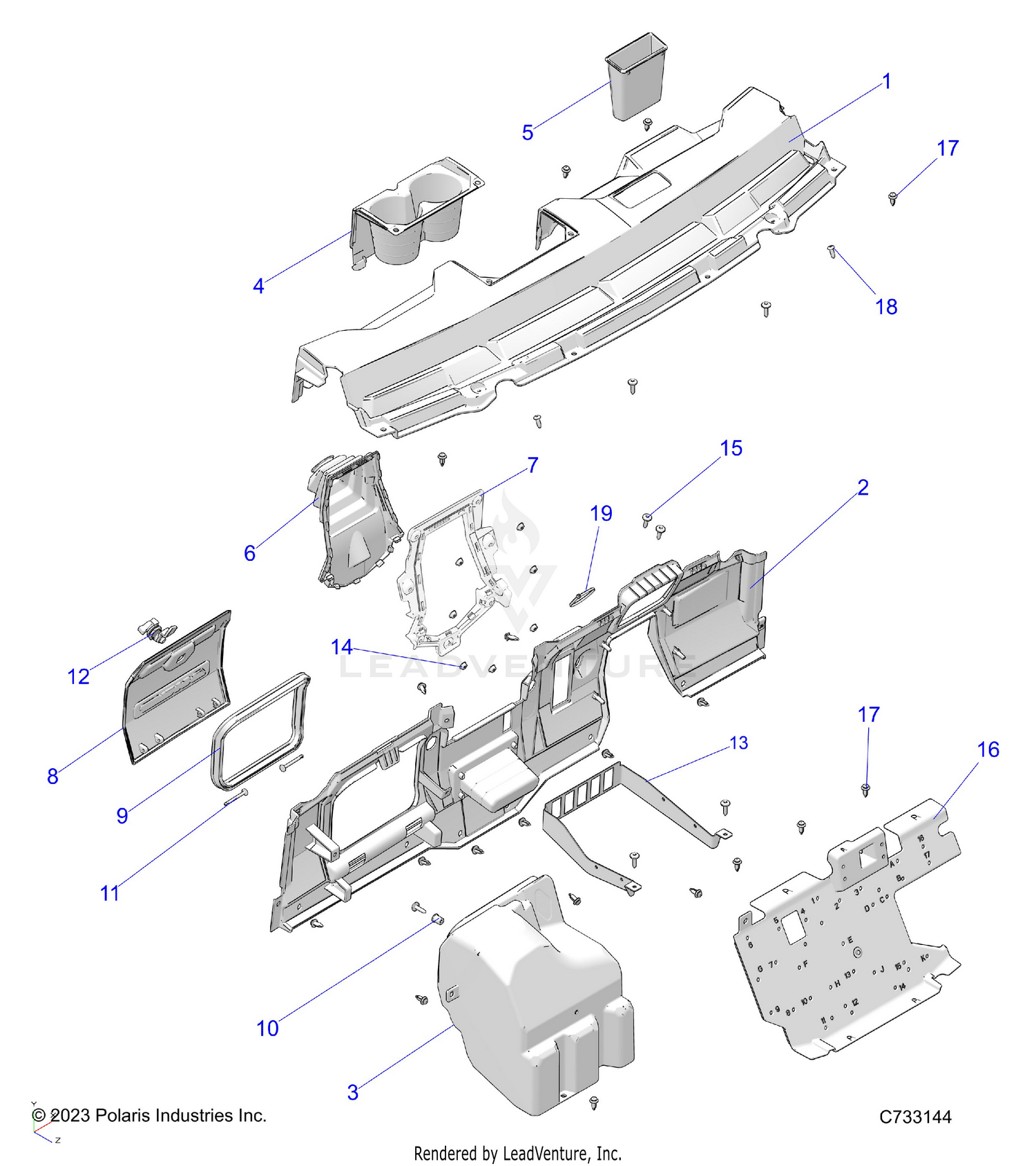 BODY, DASH - R26MAE57D5 (C733144)