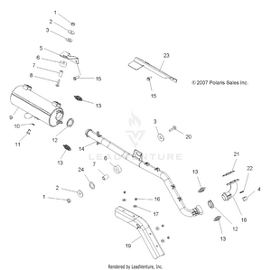 Engine, Exhaust - A09tn50ax/az (49atvexhaust08spx25) Schematic