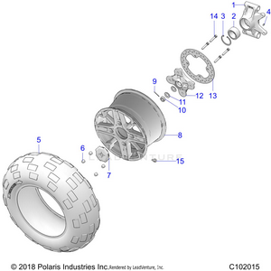 Wheels, Rear And Hub - A20sxz85af/ap/caf/cap (c102015) Schematic