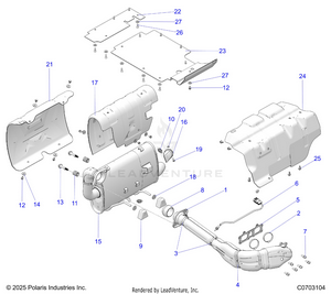 Engine, Exhaust System Schematic