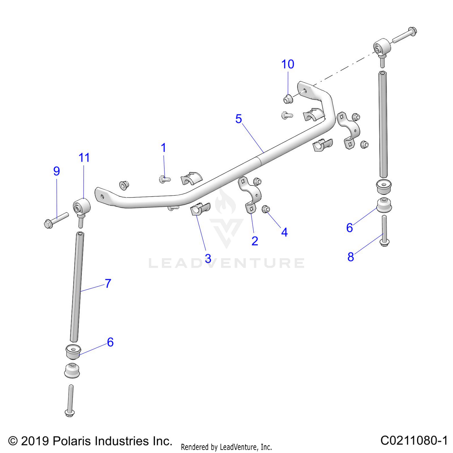 SUSPENSION, STABILIZER BAR - A26SLE95PJ (C0211080-1)